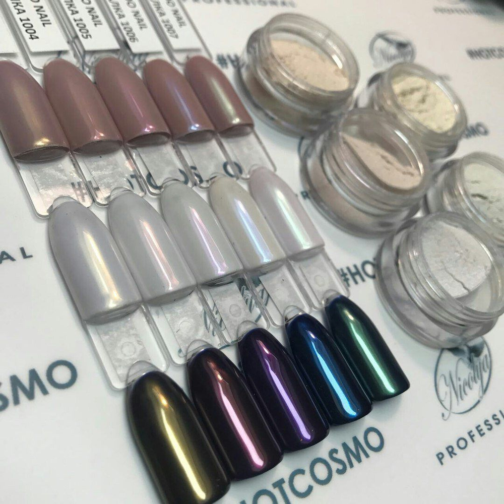 Zoo Nail Пигмент для втирки "Русалка" №1003 Золотой, 1 гр.