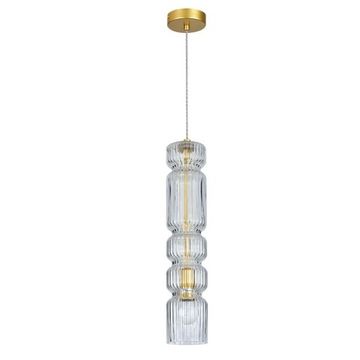 Подвесной светильник 1*E14 V000428 золото/прозрачный Clear Indigo