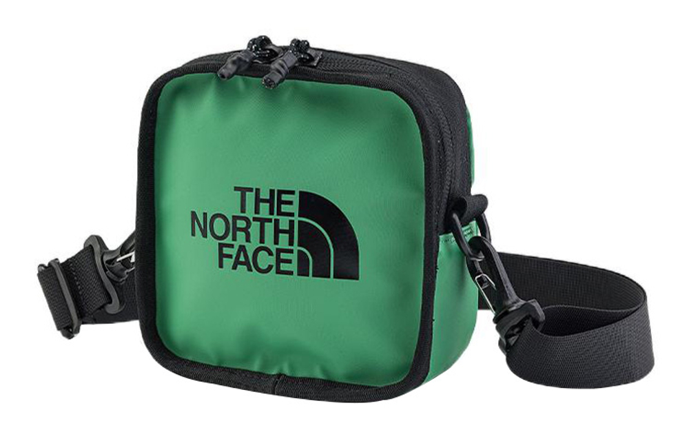 THE NORTH FACE 2.5L Small Square Bag One Shoulder Crossbody Outdoor Bag Polyester Green Unisex