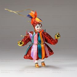 Ёлочная игрушка Гном с фонариками