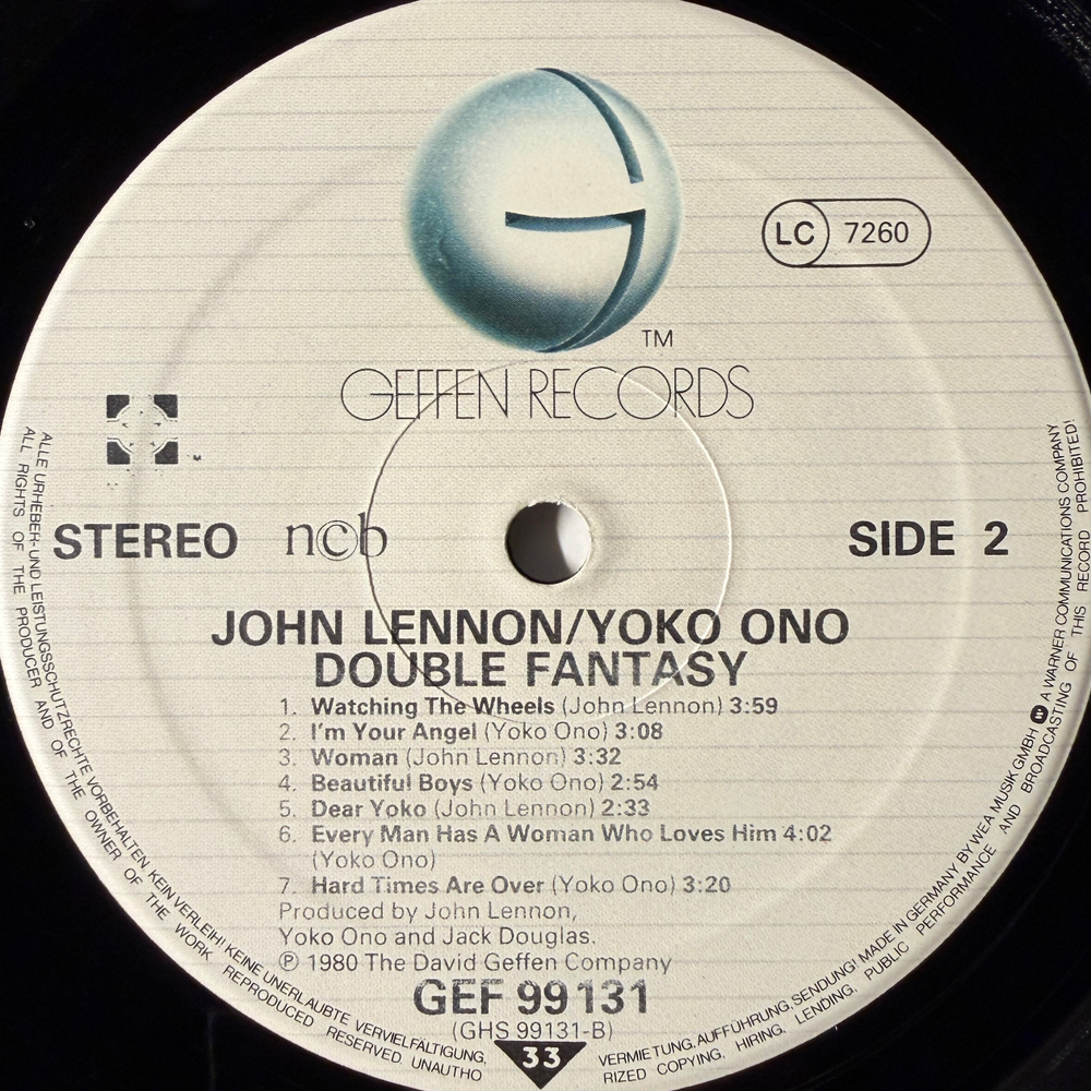 John Lennon & Yoko Ono - Double Fantasy (Скандинавия 1980г.)