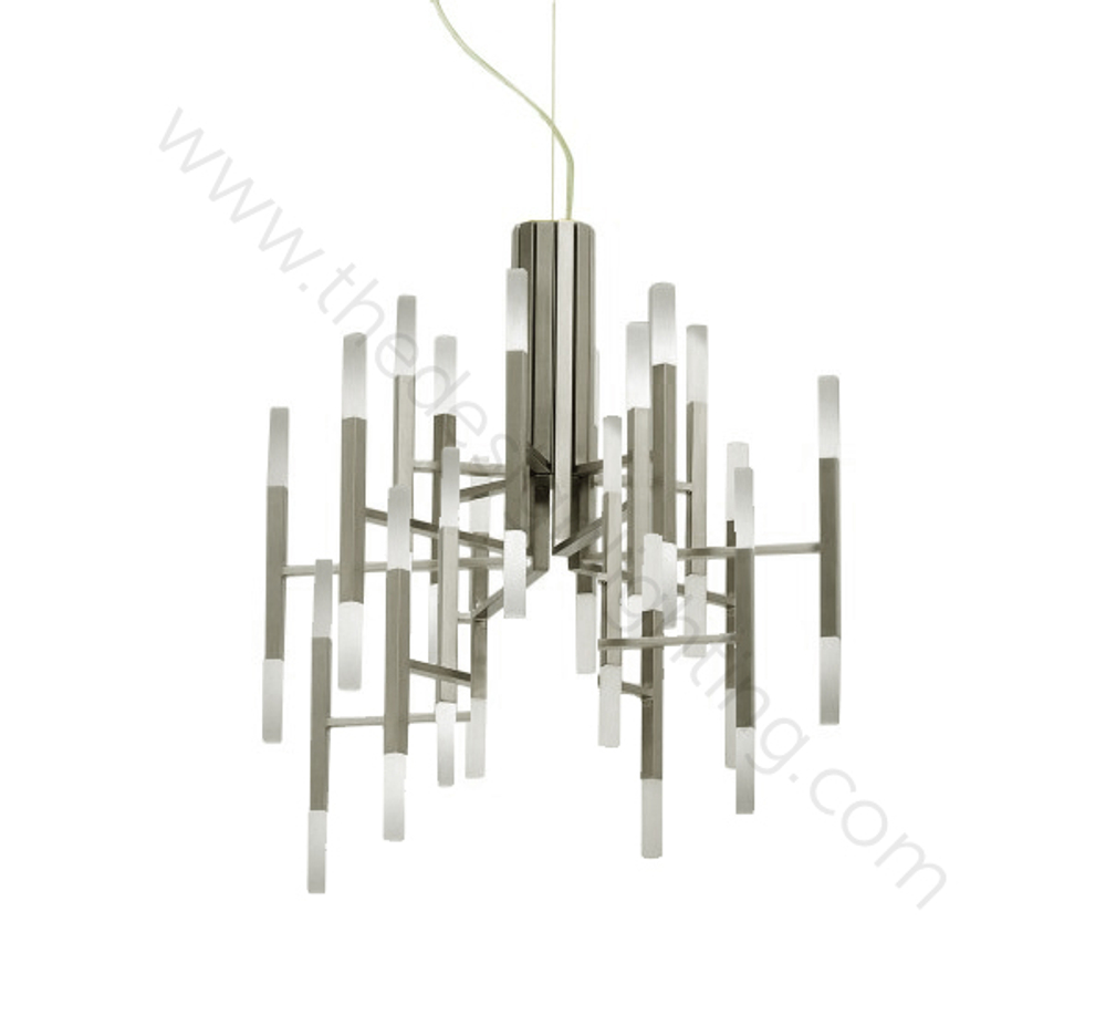 Pendant design lamp  THE LIGHT by Alma 36 lampshades (Nickel)