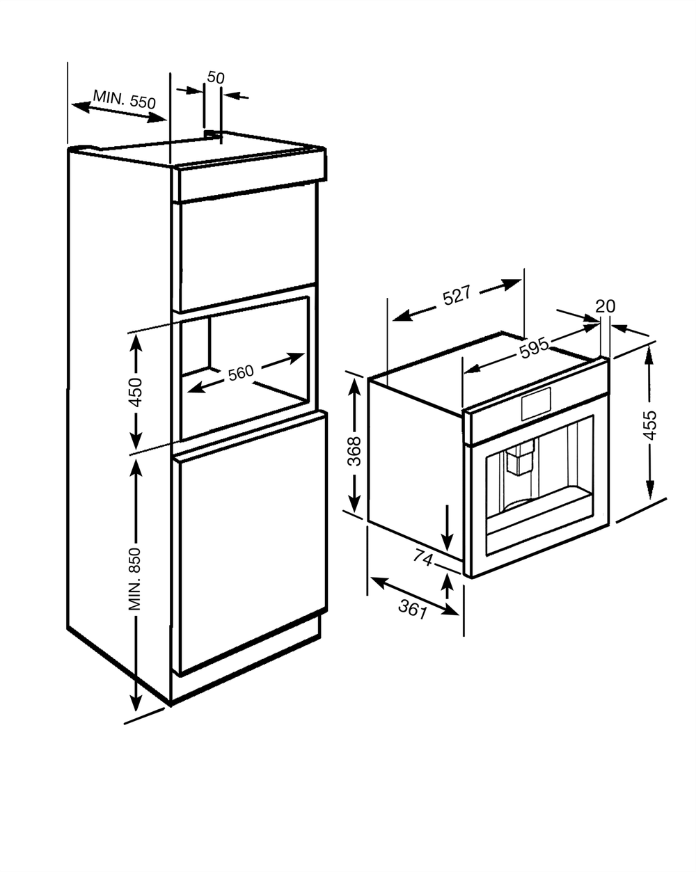 Кофемашина автоматическая Smeg антрацит