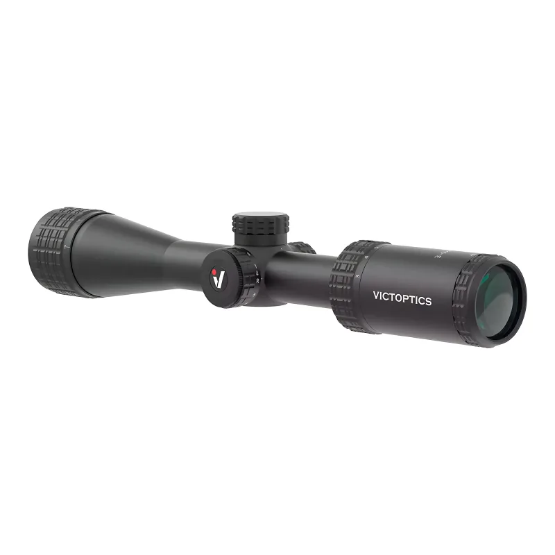 Прицел Vector Optics VictOptics SOI 3-9x40, AO, VNM-1 (MIL) - вид слева, линза окуляра и маховики ввода поправок