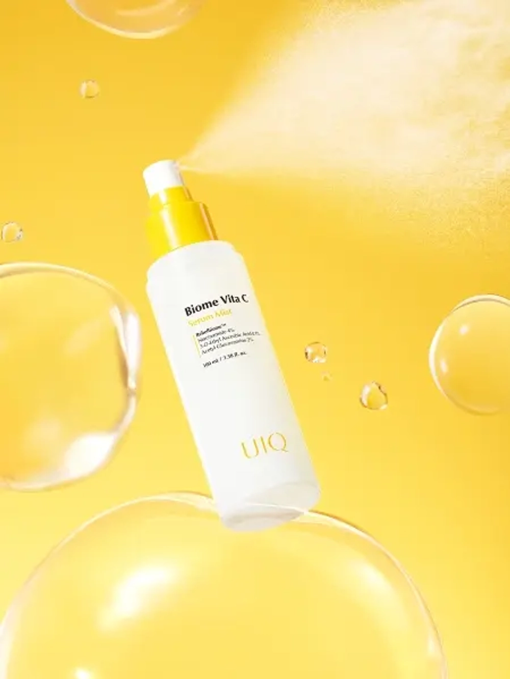 Мист-сыворотка с вит С для мгновенного сияния UIQ Biome Vita C Serum Mist 100мл