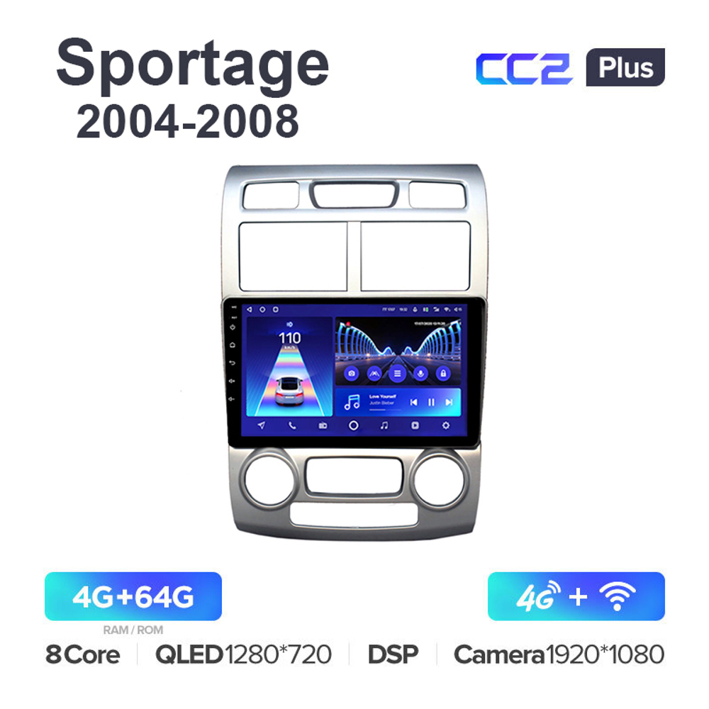 Teyes CC2 Plus 9"для Kia Sportage 2004-2008