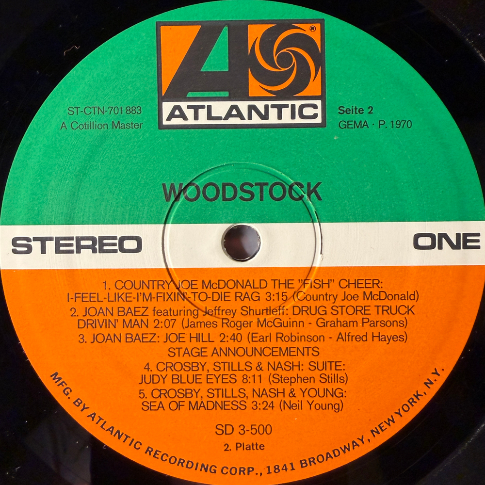 Woodstock - Music From The Original Soundtrack And More 3LP (Германия 1970г.)