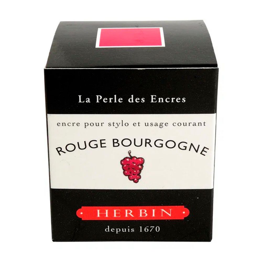 Чернила во флаконе Herbin 30 мл Rouge bourgogne бордовые (13028T) 2
