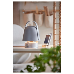 IKEA VAPPEBY  (ИКЕА ВАППЕБЙ)  -  Лампа с bluetooth-колонкой - для улицы/серая