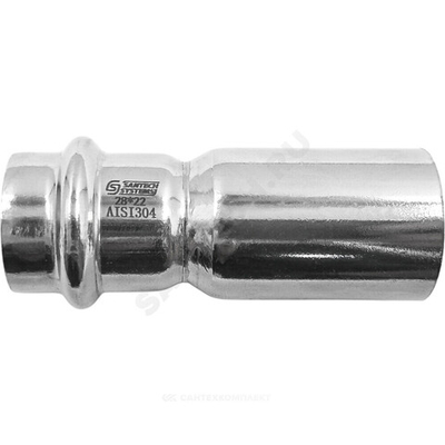 Переход сталь нерж AISI 304 Дн 54х28 труба/пресс SantechSystems