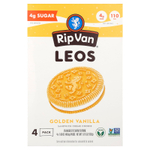 Rip Van Wafels, Leos, печенье с бутербродом, золотистая ваниль, 4 упаковки по 48 г (1,69 унции)