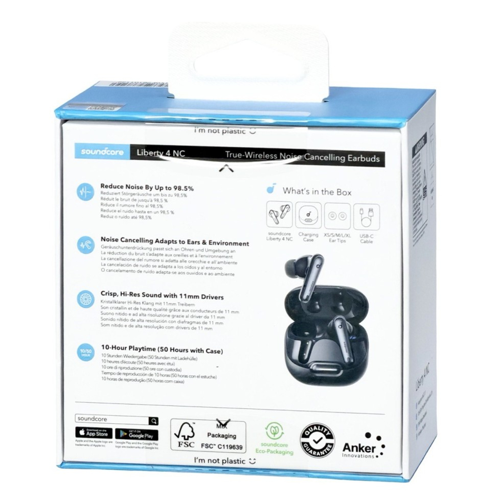 Беспроводные наушники TWS Anker Soundcore Liberty 4 NC черные