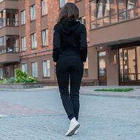 Комбинезон женский с клапаном и капюшоном "Уголь" утепленный