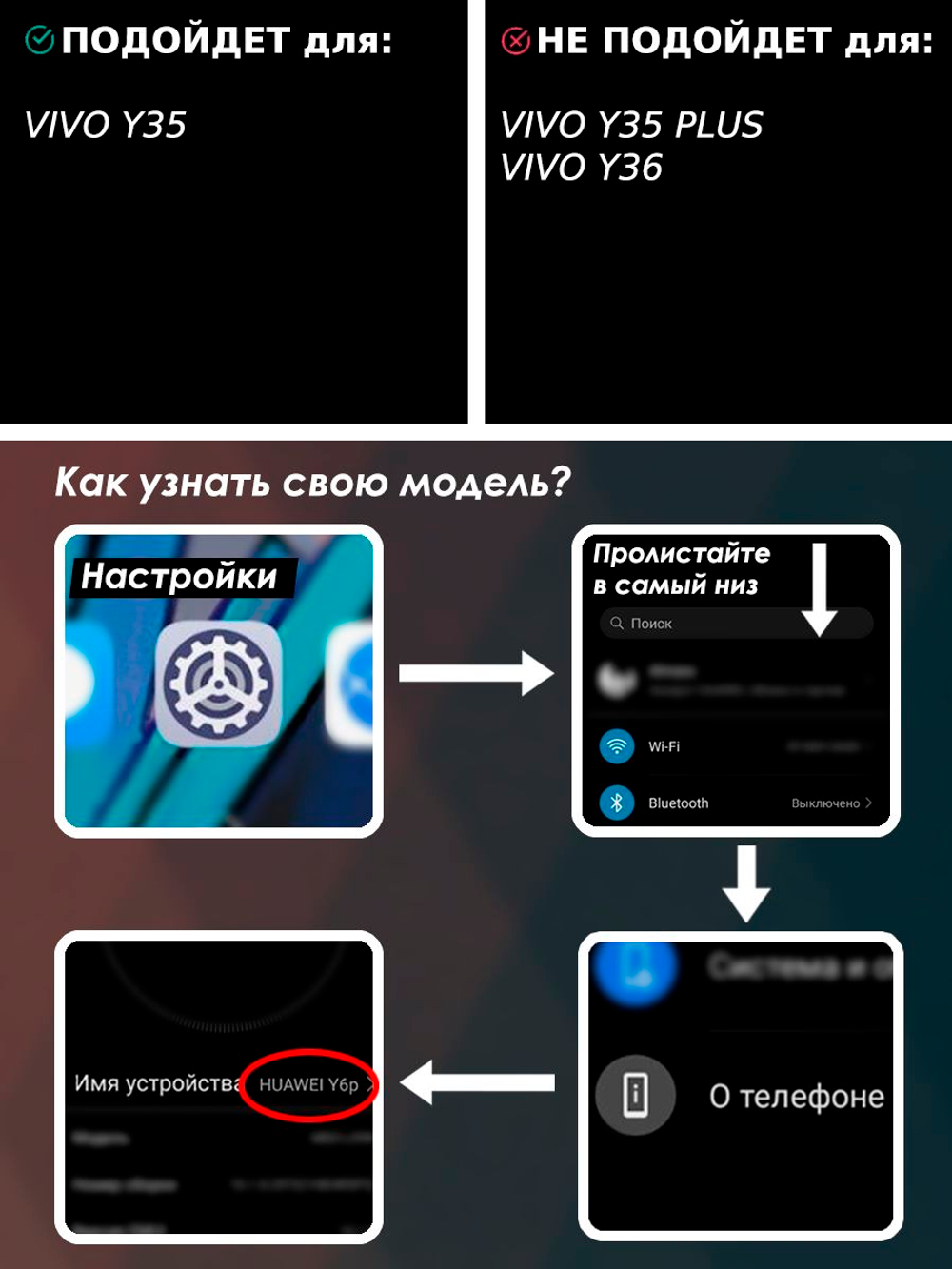 Дизайнерский чехол из пластика для VIVO Y35, VIVO Y22 и VIVO Y22s с усиленной защитой камеры и глянцем