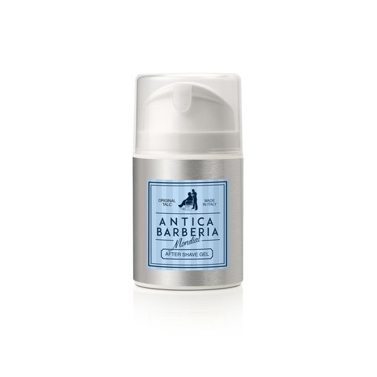 Гель после бритья MONDIAL, «Antica Barberia», фужерно-амбровый аромат ("ORIGINAL TALC"), 50мл