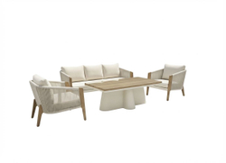 Комплект Zenn Seating Set. Алюминий, роуп, ироко. Поставка 45 дней.