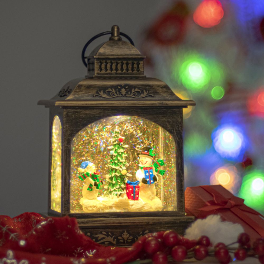 Светодиодная новогодняя фигура ЭРА ENGDS-11 Снеговики 1 LED | Фигуры