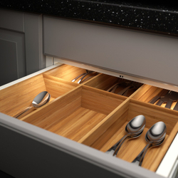IKEA MITTLED  (ИКЕА МИТТЛЕД)  -  LED-подсветка для кухонного ящика с датчиком - диммируемая белая 36 см