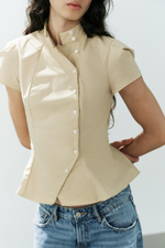 РУБАШКА С КОРОТКИМИ РУКАВАМИ — ZARA