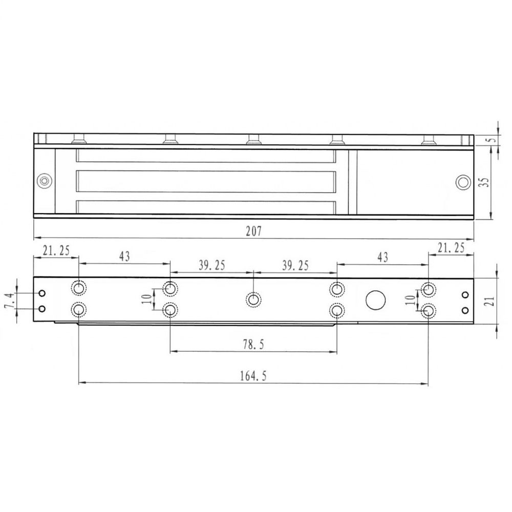 Электромагнитный замок Smartec ST-EL180ML
