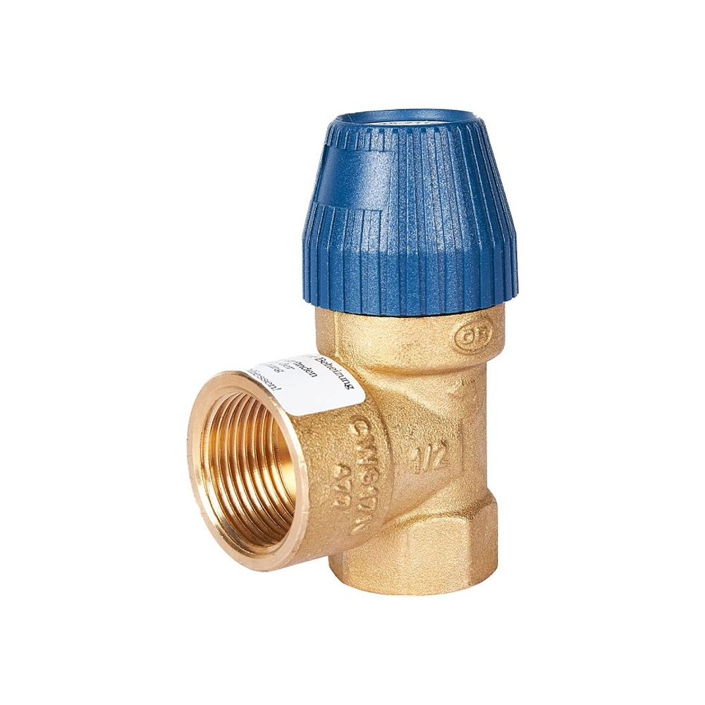 Клапан предохранительный STOUT - 1/2", сброс 3/4" (ВР/ВР, Рн 10 бар)