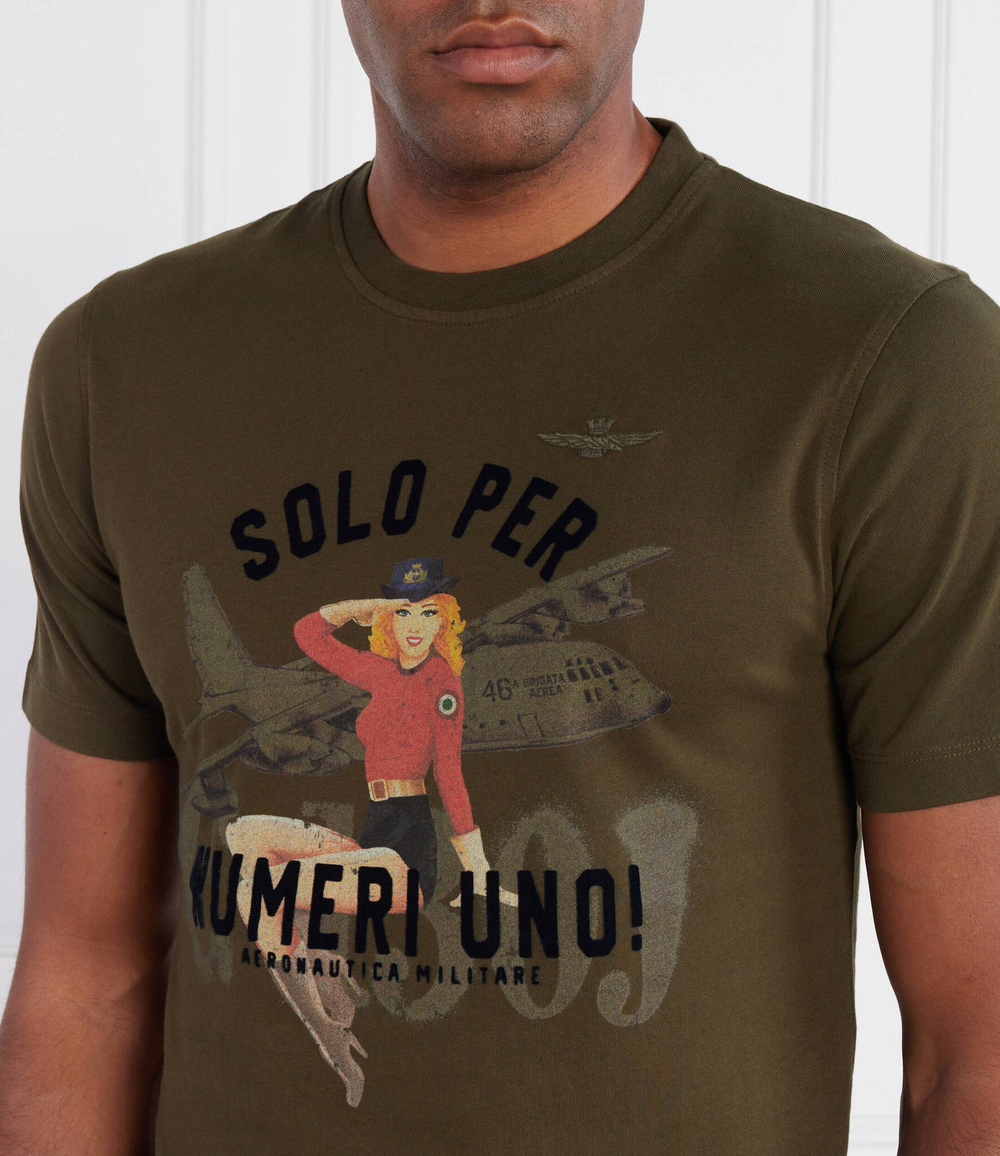 Футболка Aeronautica Militare - оливковый(TS2131J584)