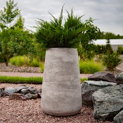 Кашпо CONE CONCRETE GREY LIGHT D60 H42
