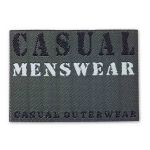 Аппликация термоклеевая джинс ярлык прямоугольный CASUAL MENSWEAR, черный цв, Prym