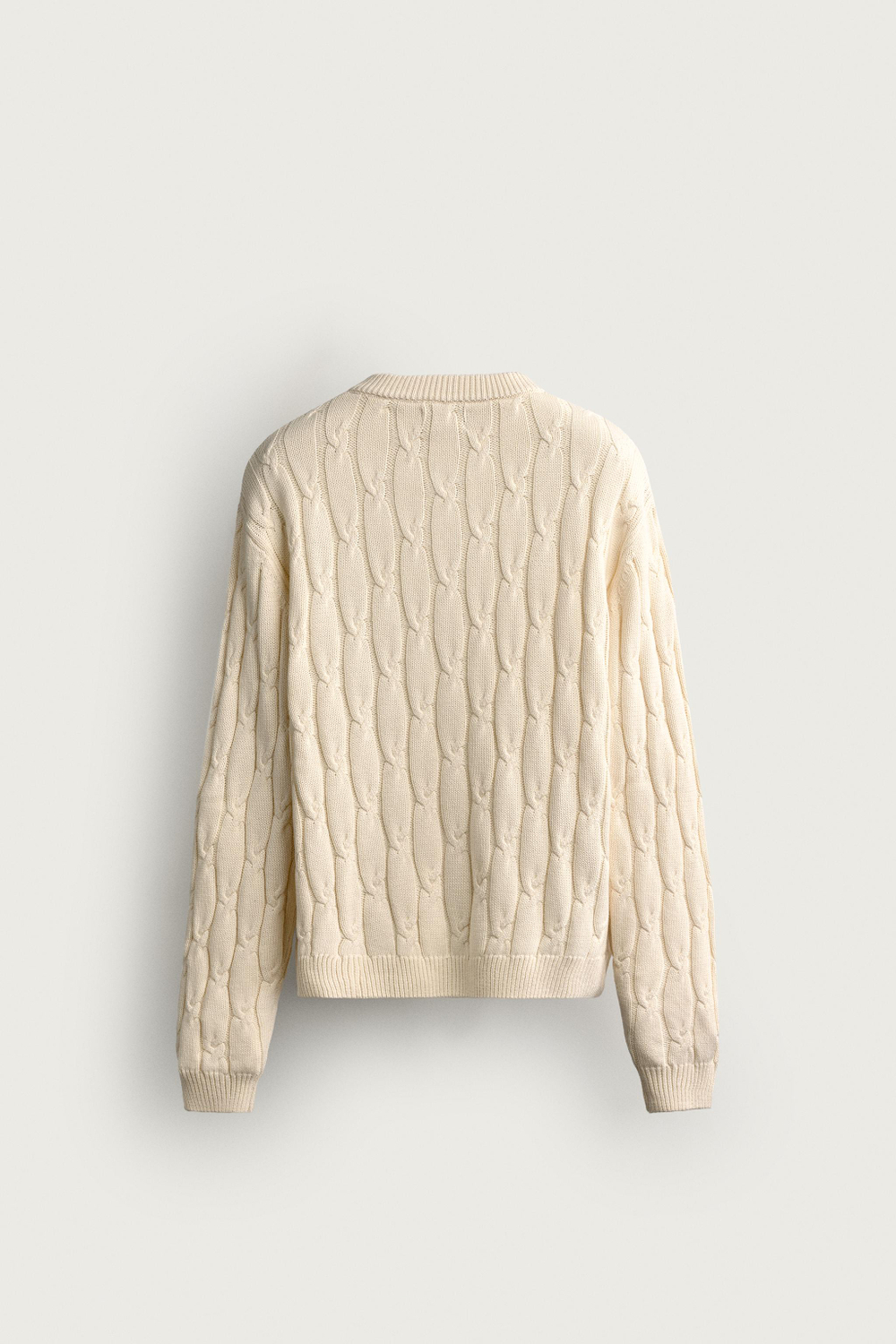 КАРДИГАН RELAXED FIT С КОСАМИ — ZARA
