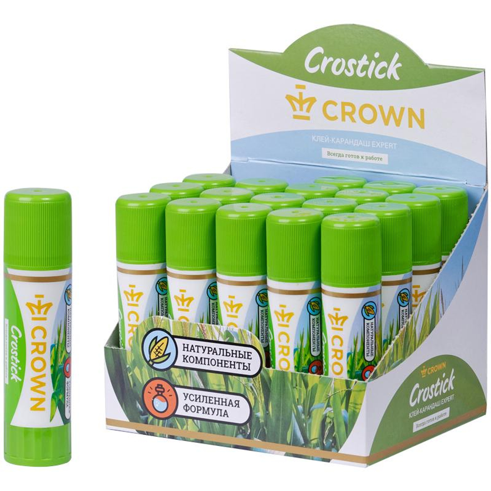 Клей-карандаш 15г. "Expert" (Crown)