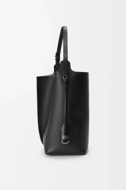Loewe Большая сумка-тоут Bilbao из гладкой телячьей кожи, черный