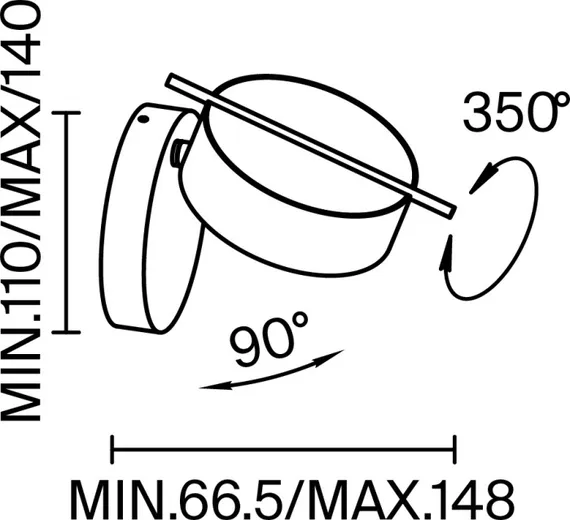 Спот Nuance MOD180WL-L4W3K Maytoni