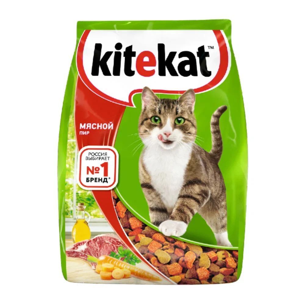Сухой корм Kitekat для кошек Мясной пир 15 кг Сухой корм Kitekat для кошек Мясной пир 15 кг