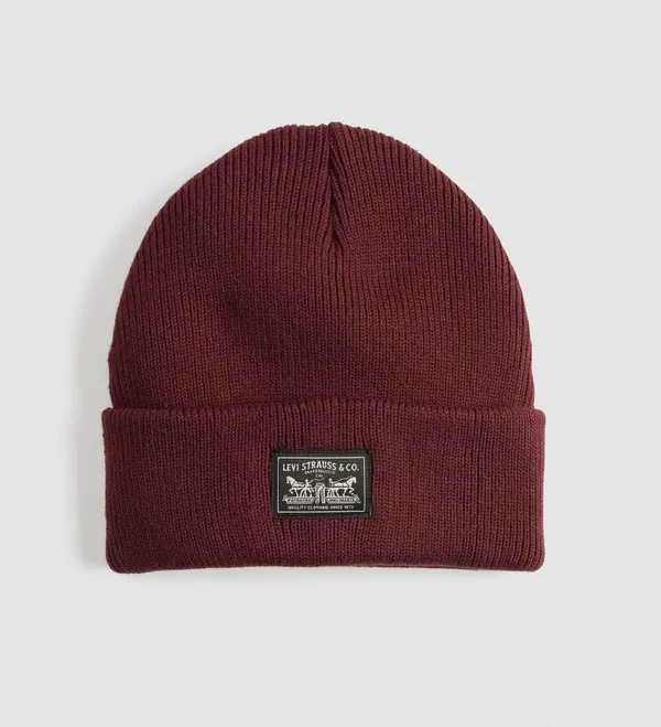 Шапка LEVI'S WOMEN'S BACKPATCH BEANIE CHOCOLATE TRUFF