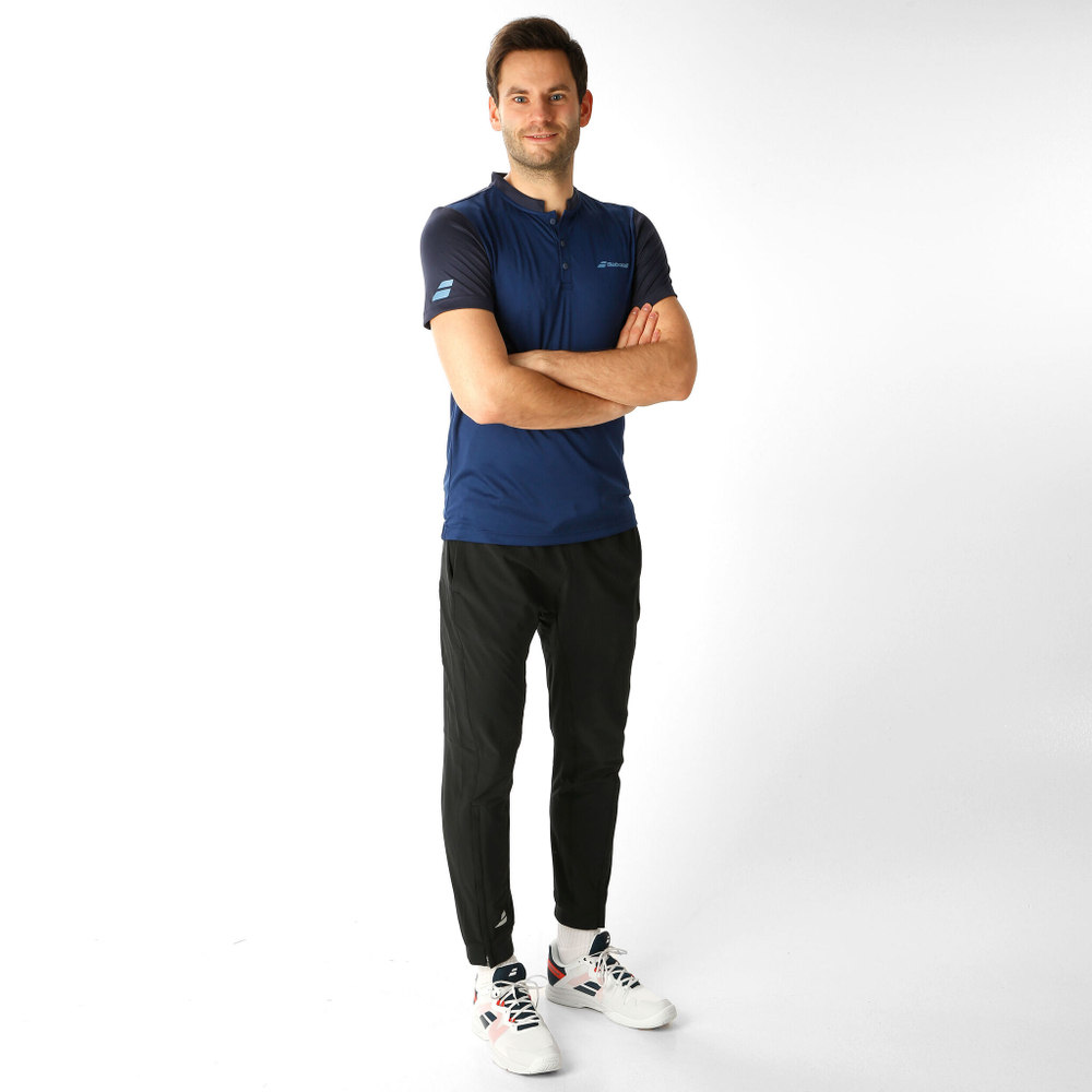 Мужское теннисное поло Babolat Play Polo Men - Dark Blue, Blue