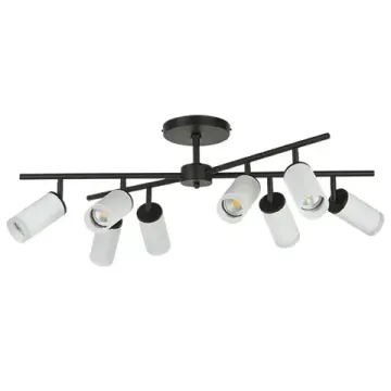 Люстра потолочная 8*GU10 LR7283680 белый/черный Rullo Lightstar