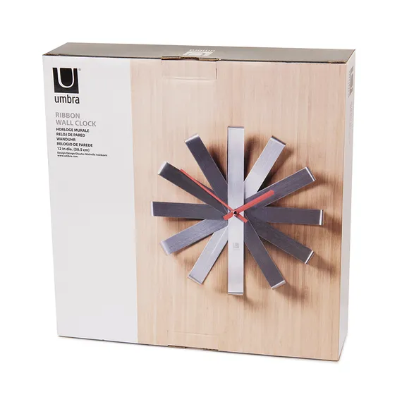 Часы настенные ribbon, D31 см, сталь