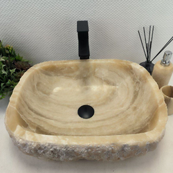 Раковина из оникса Erozy BL EO-62536 52x41x14 из натурального камня