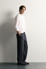БРЮКИ ЧИНОС RELAXED FIT В ПОЛОСКУ — ZARA