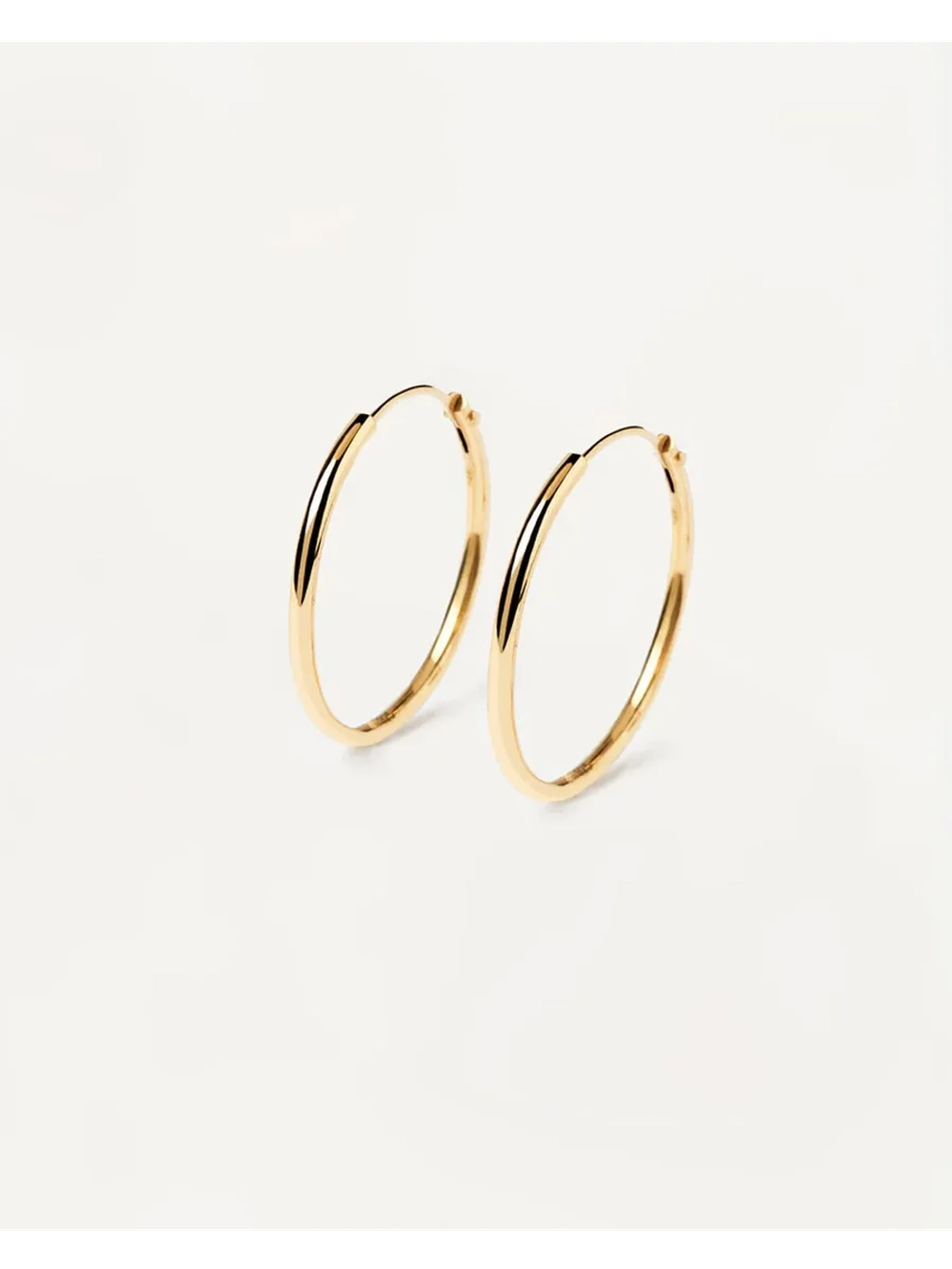 Серьги Medium Hoops серебро 925 пробы покрытое золотом