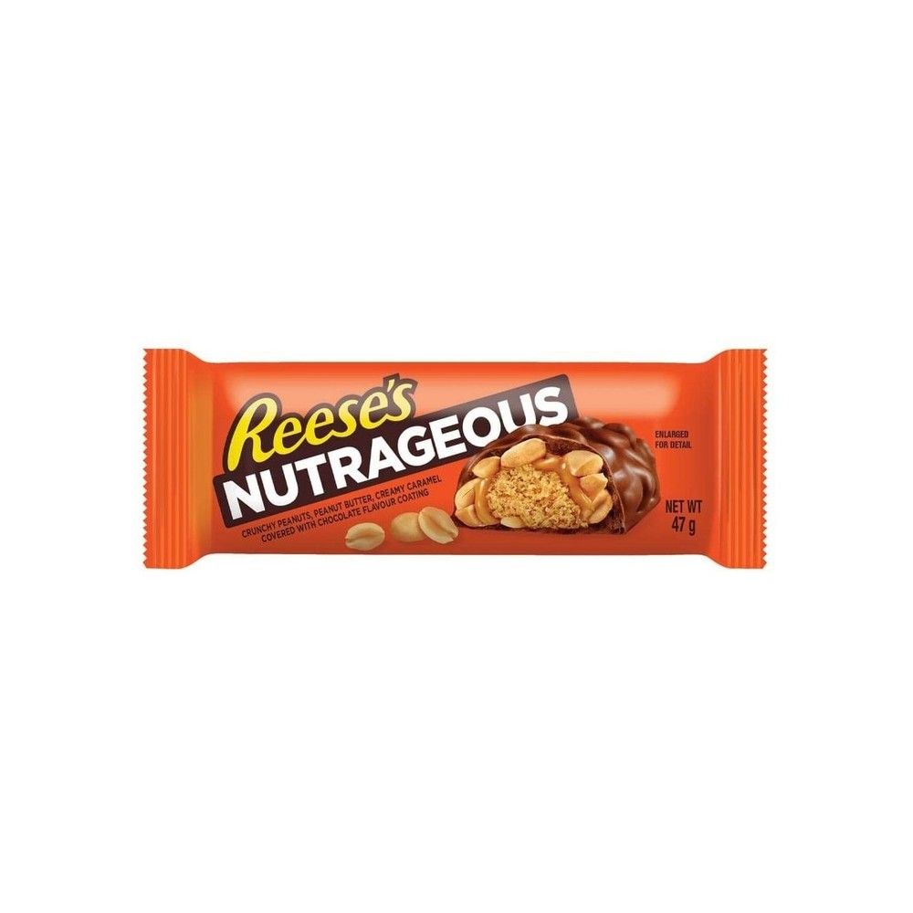 Шоколадный батончик Reeses Nutrageous 47г