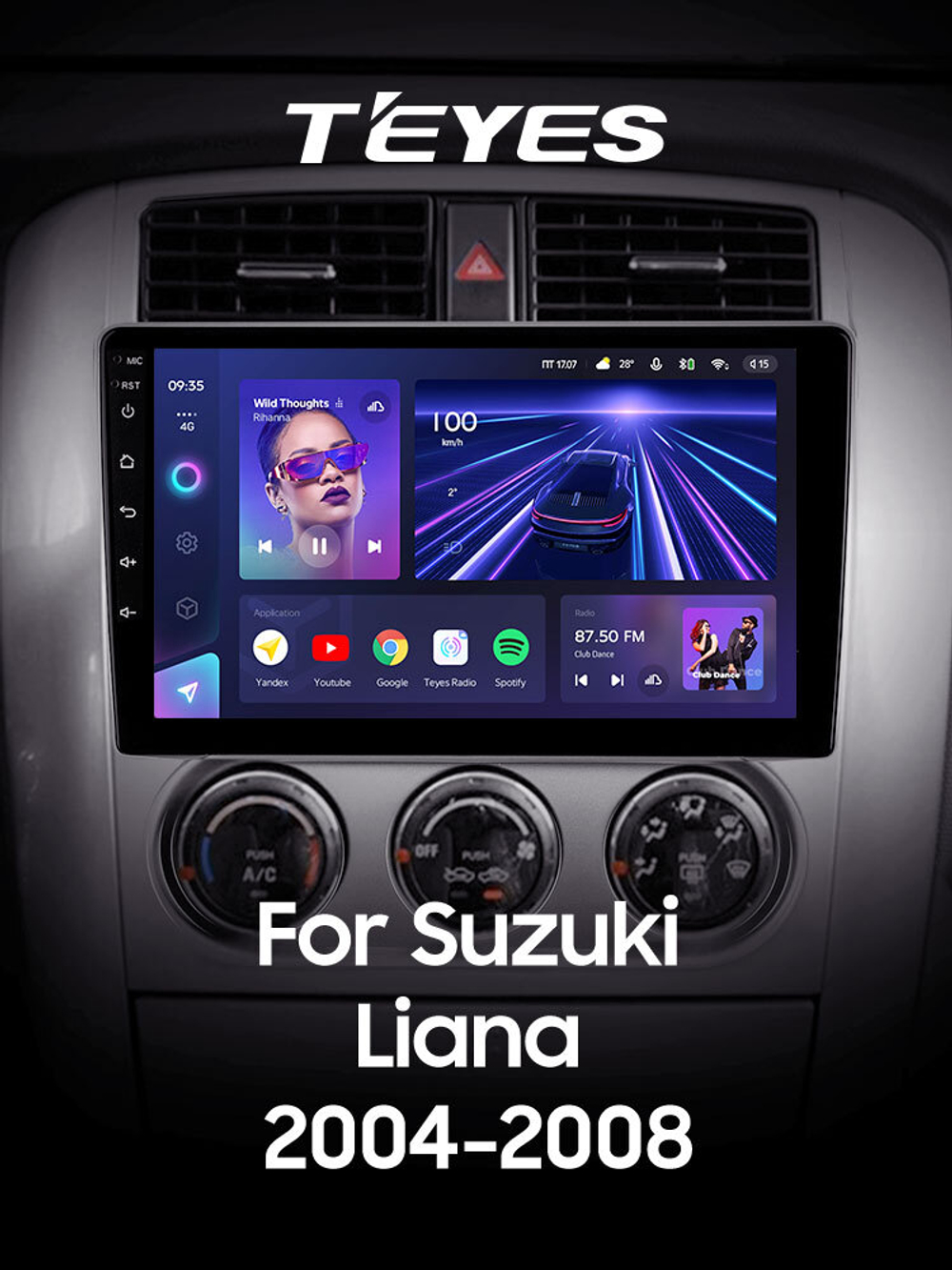 Teyes CC3 9" для Suzuki Liana 2004-2008