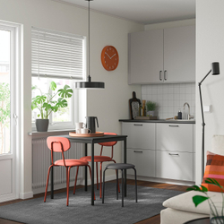 IKEA GULTARP  (ИКЕА ГУЛТАРП)  -  Табурет - антрацит/Реммарн антрацит