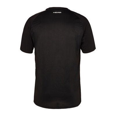 Мужское теннисное поло HEAD DTB Topspin T-Shirt Men - Black, Multicoloured