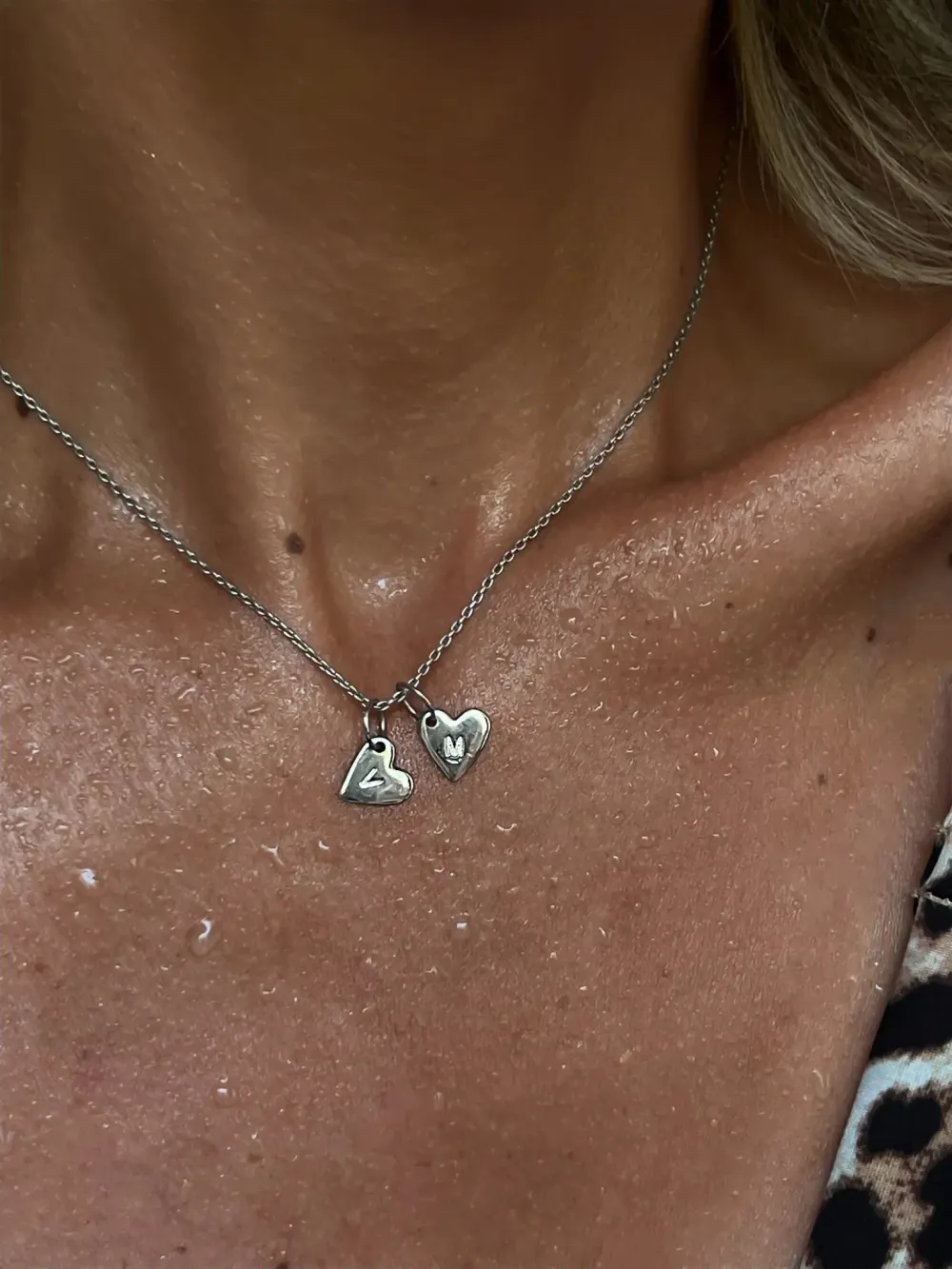 Подвеска В сердце буква / Love