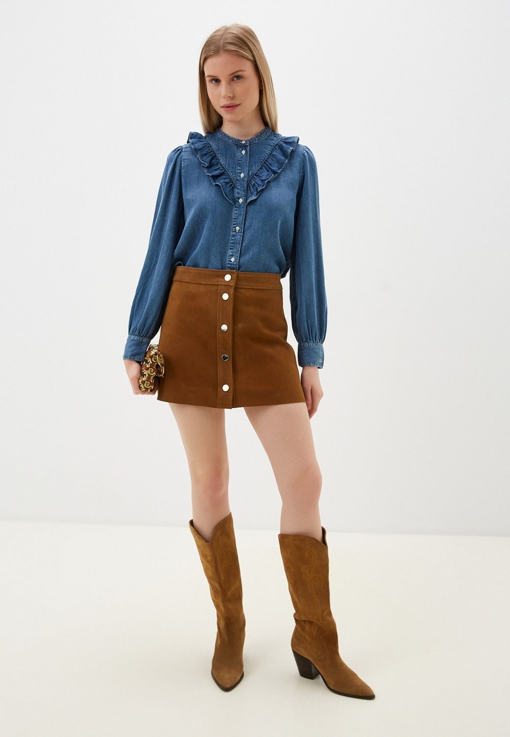 Рубашка женская LEVI'S CARINNA BLOUSE DENIM DARK INDIGO - WORN IN