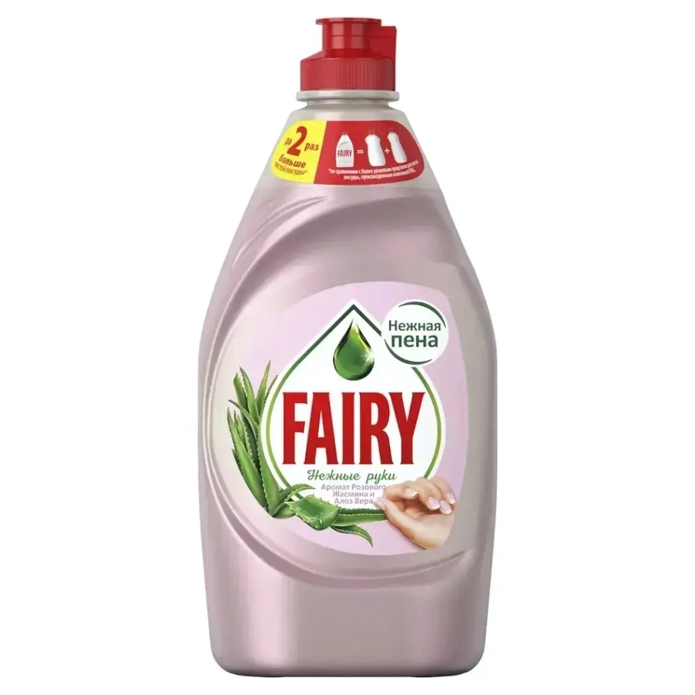 Средство для мытья посуды FAIRY Нежные руки Розовый жасмин и алоэ вера 450мл