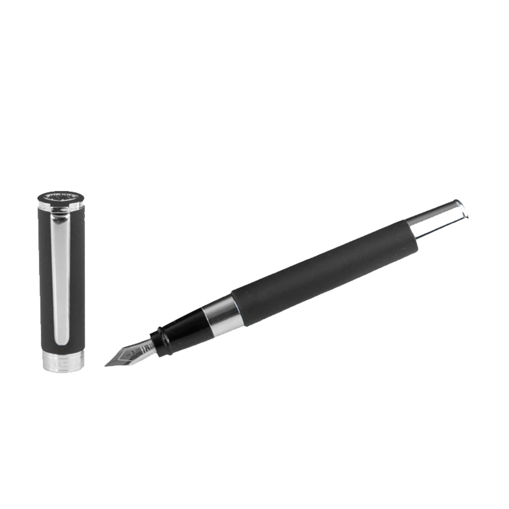 Перьевая ручка Aurora TU Resin Black CT, перо - F, в подарочной коробке