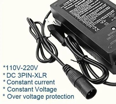 Зарядное устройство 48v 3a (54,6v) 3 pin XLR с кулером для электровелосипеда
