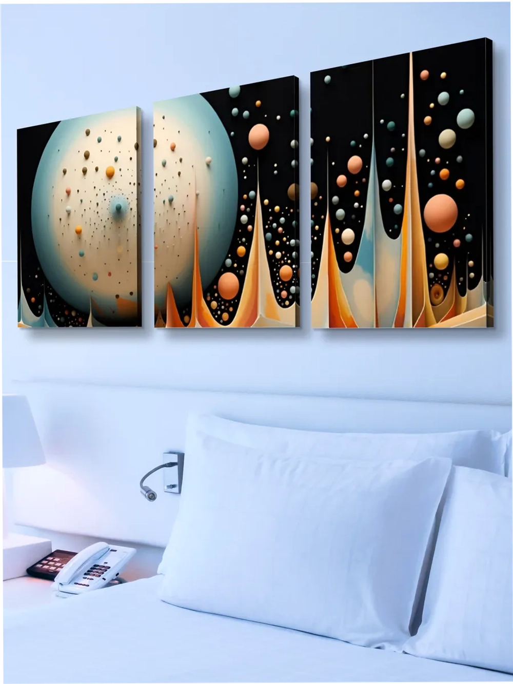Картина Танец сфер модульная 50x70см 3шт.